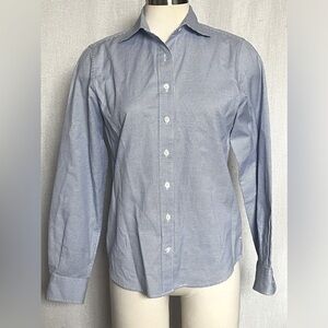 Faconnable blue and white button down